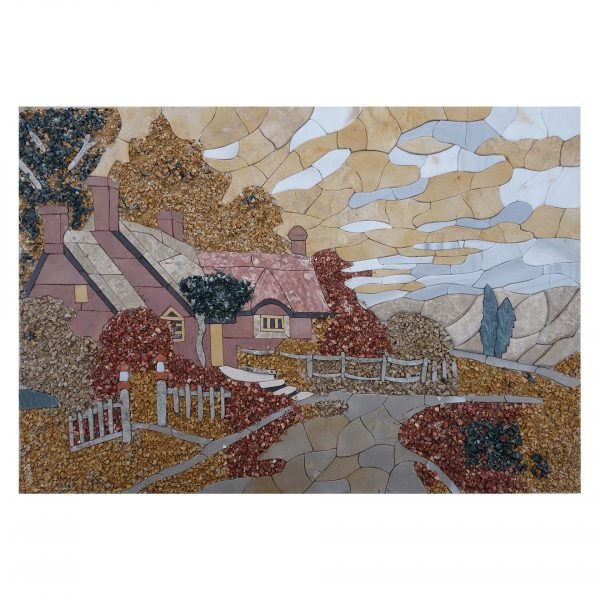 Follow The Path Marble Stone Mosaic Art
