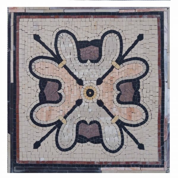Four Arrows Marble Stone Mosaic Art