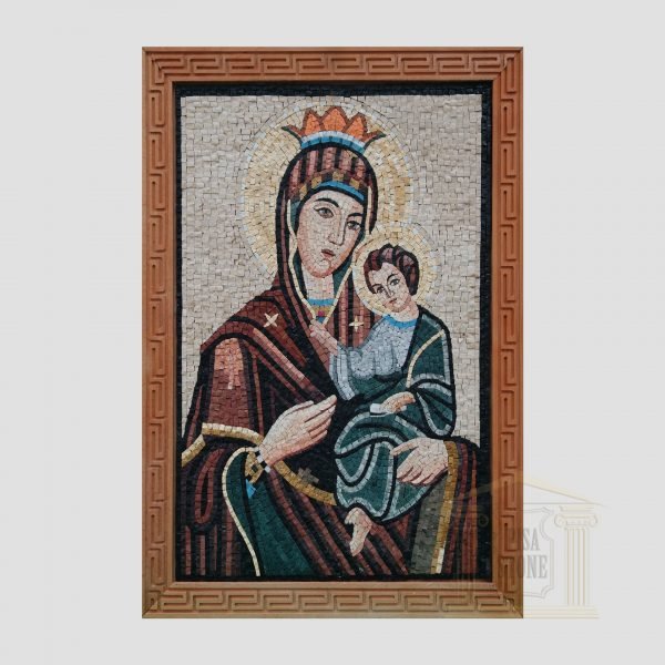 Jesus on Mary's lap Marble Stone Mosaic Art
