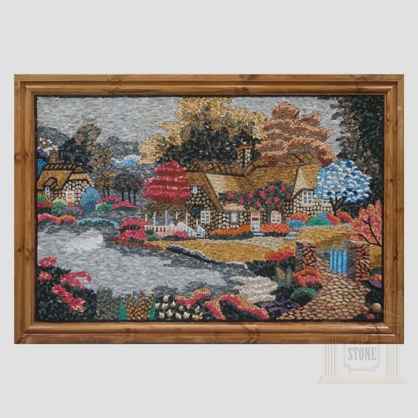 Colourful Dream House Marble Stone Mosaic Art