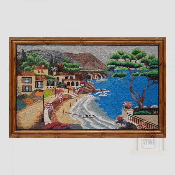 The Beach Marble Stone Mosaic Art - Image 2
