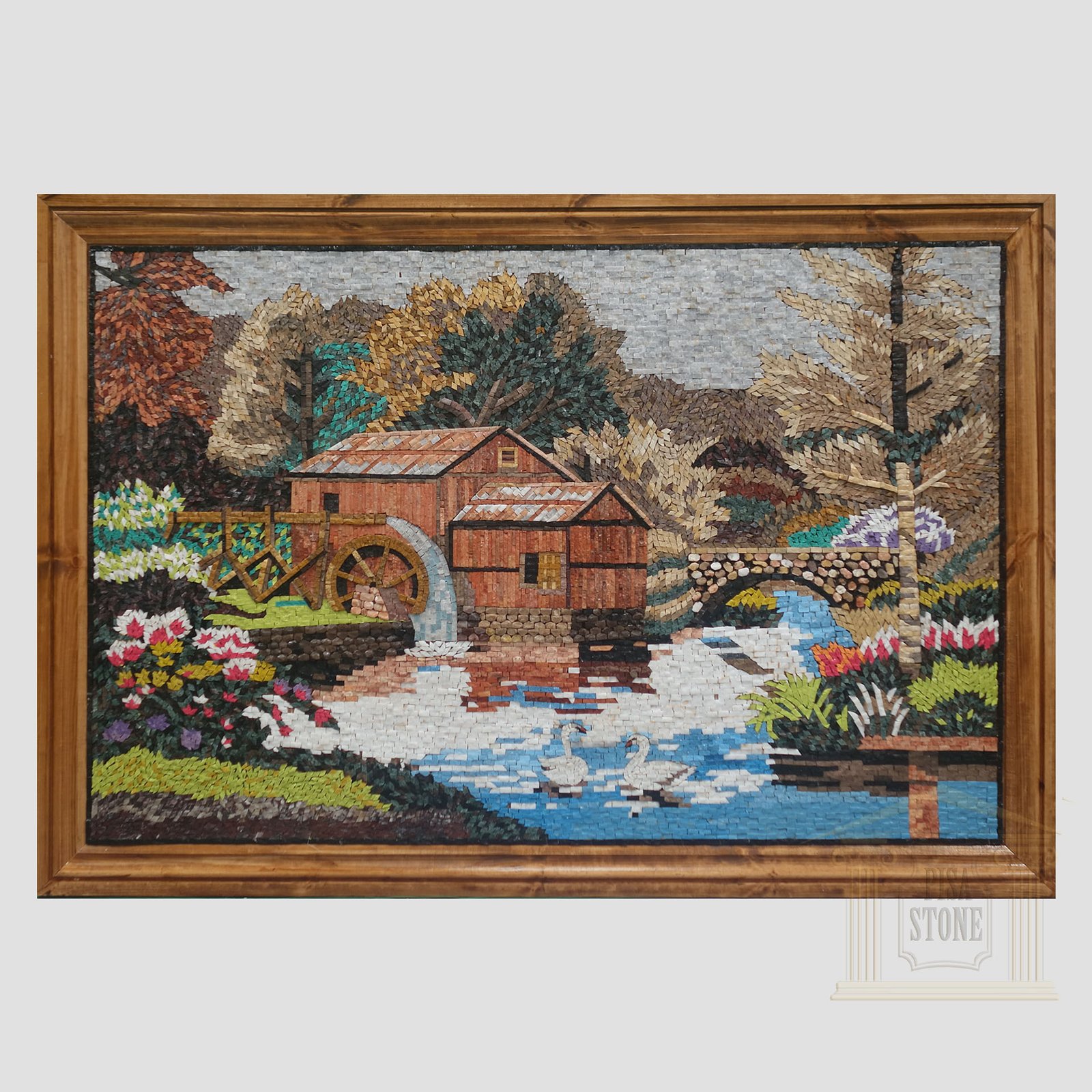 The River Marble Stone Mosaic Art