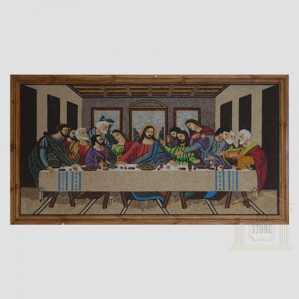 The Last Supper / Il Cenacolo Marble Stone Mosaic Art - Image 2