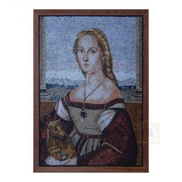 Dama Col Liocorno Marble Stone Mosaic Art