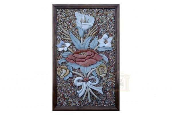 Rose In the Middle 3D Mosaic Art
