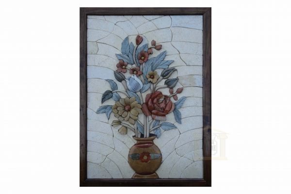 Red and Yellow Roses 3D Mosaic Art
