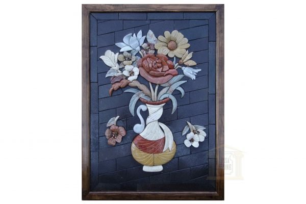 Right Musical Flower Vase 3D Mosaic Art
