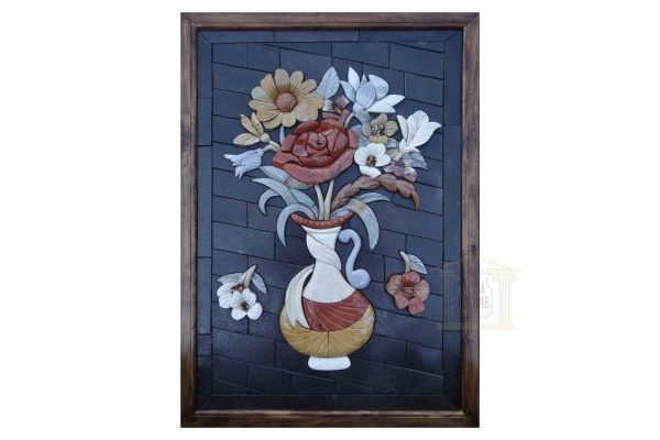 Left Musical Flower Vase 3D Mosaic Art