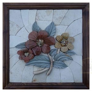 The Three Roses (Right) 3D Mosaic Art