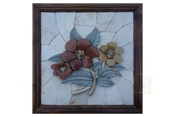 The Three Roses (Right) 3D Mosaic Art
