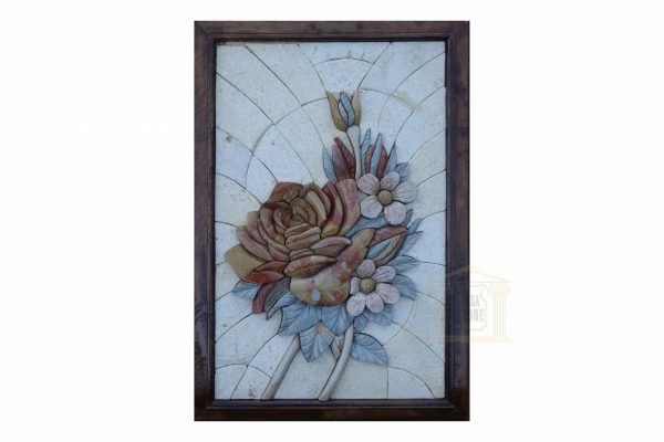 Left Damascena 3D Marble Stone Mosaic Art