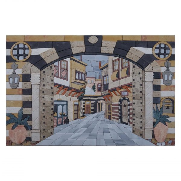Old City Marble Stone Mosaic Art