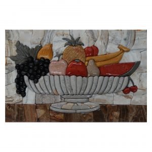 Summer Fruits Kitchen Marble Stone Mosaic Art