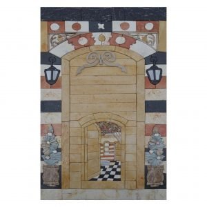 Through The Gate Marble Stone Mosaic Art